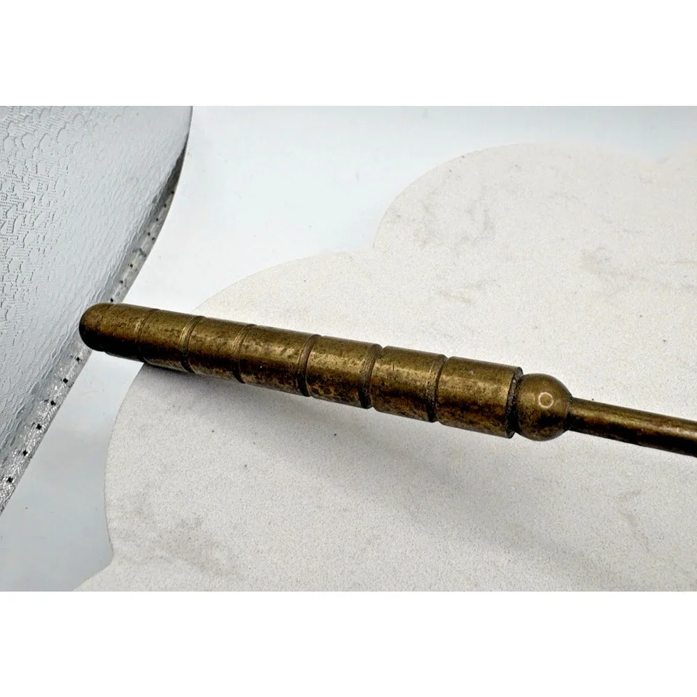 Brass Candle Snuffer Hinged Cone Snuff 2.5